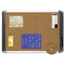 MasterVision MasterVision Tech Cork Board, 48x72 Silver/Black Frame BVCMVI270501