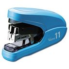 Max Flat Clinch Light Effort Stapler, 35-Sheet Capacity, Blue MXBHD11FLKBE