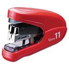 Max Flat Clinch Light Effort Stapler, 35-Sheet Capacity, Red MXBHD11FLKRD