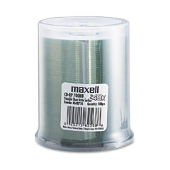 Maxell CD-R Discs, 700MB/80 min, 48x, Spindle, Printable Matte Silver, 100/Pack MAX648710
