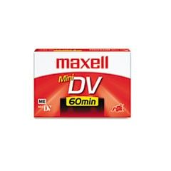 Maxell Premium Grade Mini DV Camcorder Tape Cassette, 60 Minutes MAX298010