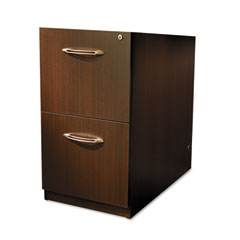 Mayline Aberdeen Series File/File Credenza Pedestal, 15w x 20d x 27h, Mocha MLNAFF20LDC