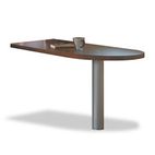 Mayline Aberdeen Series Laminate Peninsula Return, 30w x 60d x 29h, Cherry MLNAPR6030LCR