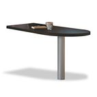 Mayline Aberdeen Series Laminate Peninsula Return, 30w x 60d x 29h, Mocha MLNAPR6030LDC