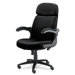 Mayline Big & Tall Executive Pivot-Arm Chair, Acrylic/Poly Blend Fabric, Black MLN6446AG2113