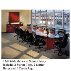 Mayline Corsica Conference Series Modular Table Center Leg, Sierra Cherry MLNCMTLCRY