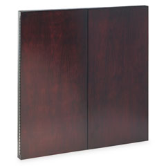 Mayline Corsica Series Veneer Dry Erase Presentation Board, 48 x 48, Mahogany Frame MLNCTMBMAH