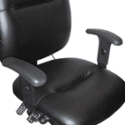 Mayline Height-Adjustable T-Bar Arms for 24-Hour Task Chairs, Black MLN12ADJARM