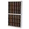 Mayline Kwik-File Vertipocket Vertical Sorter, 42 Pockets, 37w x 12d x 71h, Pebble Gry MLNSRF3871PG