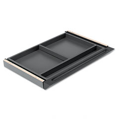 Mayline Laminate Center Drawer, Aberdeen & Brighton Series, 25w x 18d x 2h, Blk MLNACDBLK