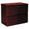 Mayline Luminary Series Veneer 2-Drawer Lateral File, 34w x 20d x 29h, Cherry MLNLF23620C
