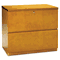 Mayline Luminary Series Veneer 2-Drawer Lateral File, 34w x 20d x 29h, Maple MLNLF23620M