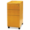 Mayline Luminary Series Veneer Freestanding Box/Box/File Pedestal, Cherry MLNPBBFT19M