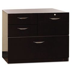Mayline Mira Series Veneer Multipurpose Storage Unit, 30w x 19d x 27h, Espresso MLNMMPSU1930ESP
