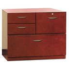 Mayline Mira Series Veneer Multipurpose Storage Unit, 30w x 19d x 27h, Medium Cherry MLNMMPSU1930MC