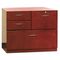 Mayline Mira Series Veneer Multipurpose Storage Unit, 30w x 19d x 27h, Medium Cherry MLNMMPSU1930MC