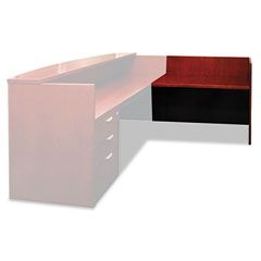 Mayline Mira Series Veneer Reception Return, 48w x 24d x 42h, Medium Cherry MLNMRRT2448MC