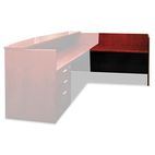 Mayline Mira Series Veneer Reception Return, 48w x 24d x 42h, Medium Cherry MLNMRRT2448MC