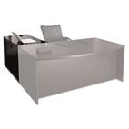 Mayline Mira Series Wood Veneer Return, 48w x 24d x 29h, Espresso MLNMRT2448ESP
