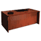 Mayline Mira Series Wood Veneer Straight Front Desk, 72w x 36d x 29h, Medium Cherry MLNMDKS3672MC
