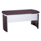 Mayline Napoli Series Wood Veneer 63w Desk Top with Modesty Panel, Mahogany MLNNDT63MAH