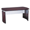 Mayline Napoli Series Wood Veneer 63w Desk Top with Modesty Panel, Mahogany MLNNDT63MAH