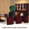 Mayline Napoli Series Wood Veneer 63w Desk Top with Modesty Panel, Sierra Cherry MLNNDT63CRY