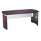 Mayline Napoli Series Wood Veneer 72w Desk Top with Modesty Panel, Mahogany MLNNDT72MAH