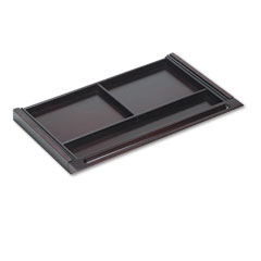 Mayline Napoli Series Wood Veneer Center Drawer, 30w x 18d x 2h, Mahogany MLNNCDMAH