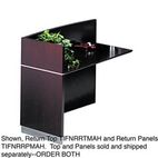 Mayline Napoli Series Wood Veneer Reception Return Base, Mahogany MLNNRRPMAH