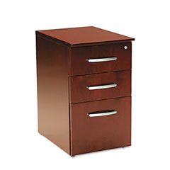 Mayline Napoli Veneer Box/Box/File Pedestal, 15w x 21d x 26h, Sierra Cherry MLNNBBFCRY