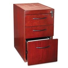 Mayline Reception Desk Pedestal, 2 Box/1 File, 15-1/4w x 24d x 27h, Sierra Cherry MLNCBBFDCRY