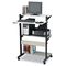 Mayline Soho Fully Adjustable Mobile Computer Table, 32w x 31d x 50h, Gray/Black MLN8432SOGRYBLK