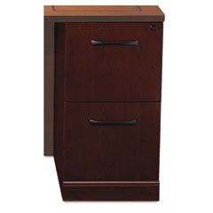 Mayline Sorrento Series File/File Pedestal For Credenza Top, Bourbon Cherry MLNSCFFSCR