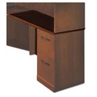 Mayline Sorrento Series Right Return Top with Mod Panel, 48w x 20d x 29h, Brbon Cherry MLNSRTRSCR