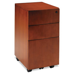 Mayline Stella Series Veneer Box/Box/File Pedestal, 15w x 19d x 28h, Toffee MLNSKBBFTOF