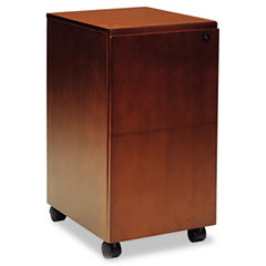 Mayline Stella Series Veneer File/File Pedestal, 15w x 19d x 28h, Toffee MLNSKFFTOF