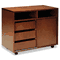 Mayline Stella Series Veneer Mobile Storage Cabinet, 34w x 19d x 28h, Toffee MLNSKSCTOF