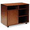 Mayline Stella Series Veneer Mobile Storage Cabinet, 34w x 19d x 28h, Toffee MLNSKSCTOF