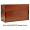Mayline Stella Series Wood Veneer Reception Desk, 72w x 30d x 29h, Toffee MLNSKDS7230TOF