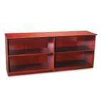 Mayline Veneer Low Wall Cabinet without Doors, 72w x 19d x 29h, Sierra Cherry MLNVLCCCRY