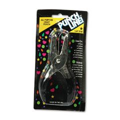 McGill 15-Sheet, Two-Inch Reach Hole Punch, 1/4 Inch Star-Shaped Hole, Chrome/Purple MCG52200