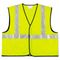MCR Safety Class 2 Safety Vest, Fluorescent Lime w/Silver Stripe, Polyester, 2X CRWVCL2SLXL2
