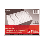 Mead All-Purpose File, 21 Pockets, Letter, Assorted MEA35280