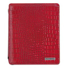 Mead Cambridge Deluxe iPad Case, Simulated Leather, 9-3/4 x 4-3/10 x 11-1/8, Red MEA67136
