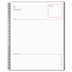 Mead Meeting Notebook, 11 x 8 1/2, 80 Ruled Sheets MEA06132