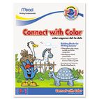 Mead Writing Fundamentals Tablet, Connect with Color, 10 1/2 x 8, 22 Sheets per Pad MEA48038