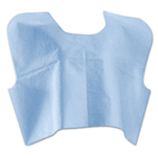 Medline Disposable Patient Capes, 3-Ply T/P/T, Blue 100/Carton MIINON25249