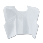 Medline Disposable Patient Capes, 3-Ply T/P/T, White 100/Carton MIINON24248