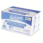 Medline Napkleen Disposable Bibs, 2-ply Tissue, 1-ply Poly, 13 x 18, Light Blue, 50/Box MIIVLMP8101